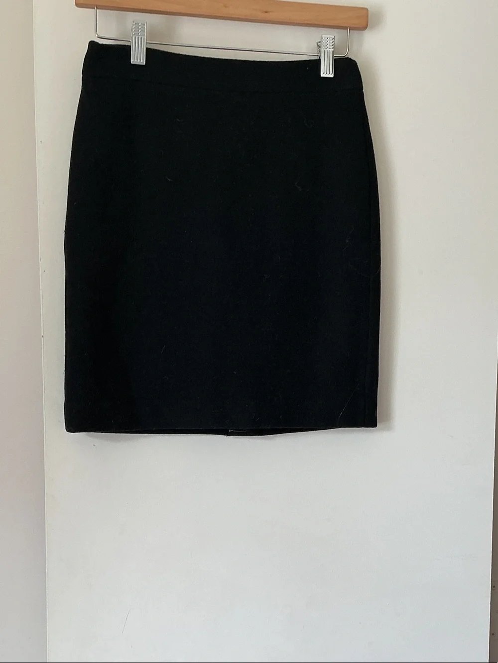 J. CREW Classic Black Wool Women's Pencil Skirt -